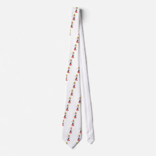 girl stepping on heart tie