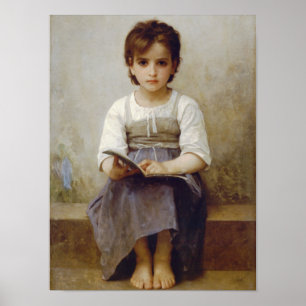 Girl Studying Poster