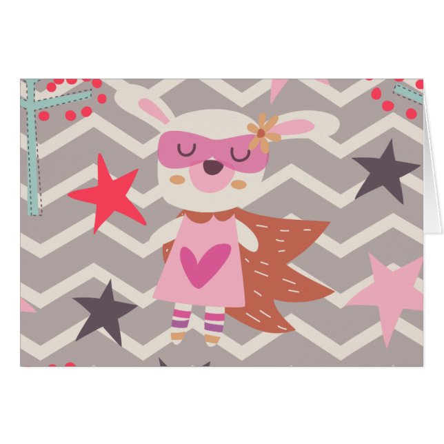 Girl Superhero Bunny (Front Horizontal)