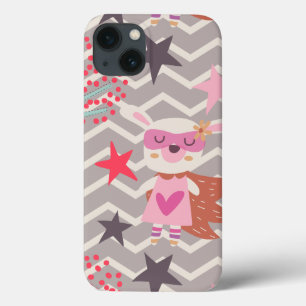 Girl Superhero Bunny iPhone 13 Case