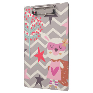 Girl Superhero Bunny Clipboard