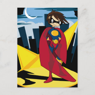 Girl Superhero Postcard