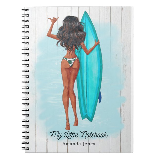 Girl Surfer Notebook (Front)