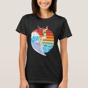 Girl Surfers Women's Surfing Waves Female Surf Boa T-Shirt