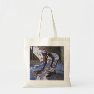 Girl Sweeping I 2002 Tote Bag