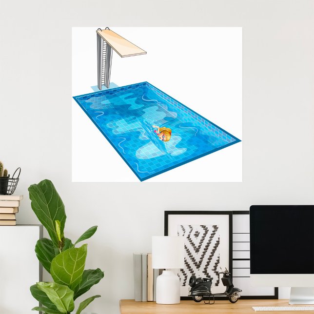 Girl Swimming Poster (Creator Uploaded)
