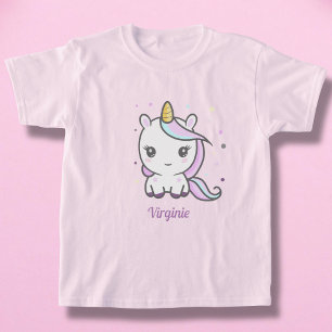 Girl T-Shirt with a Cute Unicorn