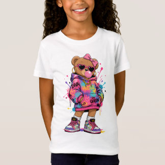 Girl Teddy Bear Shirt | Diva Bear T-Shirt
