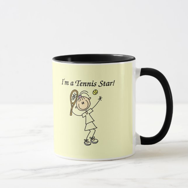 Girl Tennis Star T-shirts and Gifts Mug (Right)