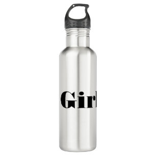 Girl Text with Block Text Colour  710 Ml Water Bottle