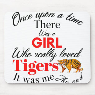 girl tigers mouse mat