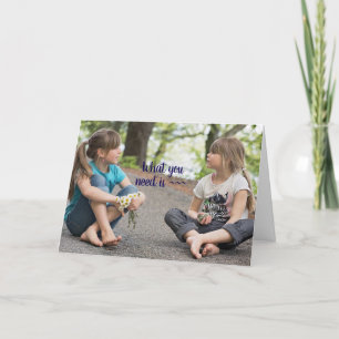 GIRL TO GIRL ENCOURAGEMENT CARD