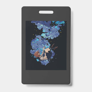 Girl to the void ID badge