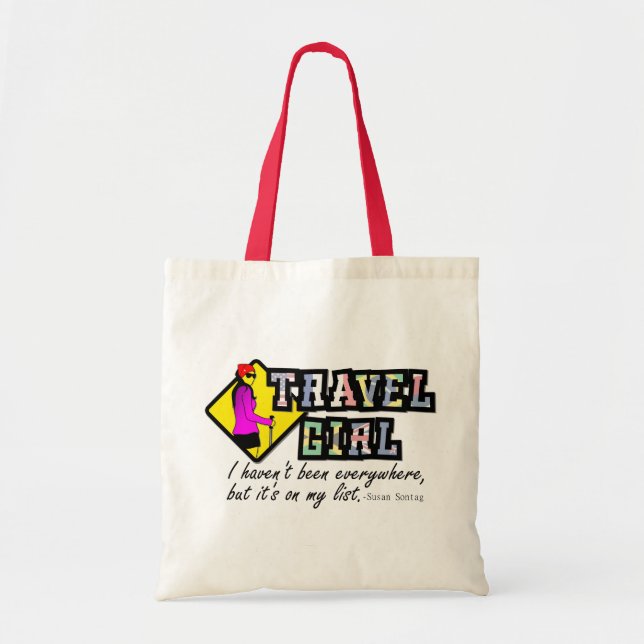 Girl travel tote bag (Front)