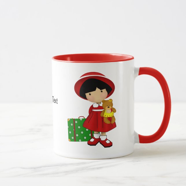 Girl Traveller Custom Mug (Right)