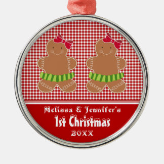 Girl Twins Baby's First Christmas Ornament