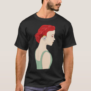 Girl using a hearing aid T-Shirt