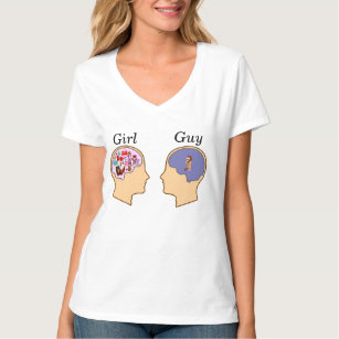 Girl V Guy funny design T-Shirt