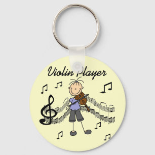 Girl Violin Player Tshirts and Gifts Key Ring
