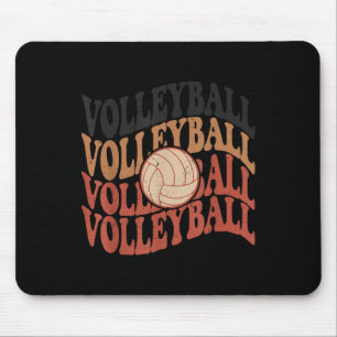 Girl Volleyball T Shirt Teen Women Mum Cute Groovy Mouse Mat
