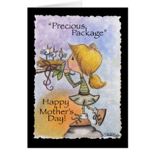 Girl Watches Birds-Precious Package