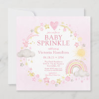 Girl Watercolor Rainbow Baby Sprinkle