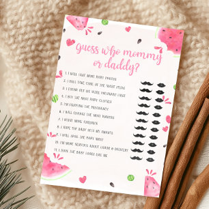 Girl Watermelon Guess Who Mummy or Daddy Game