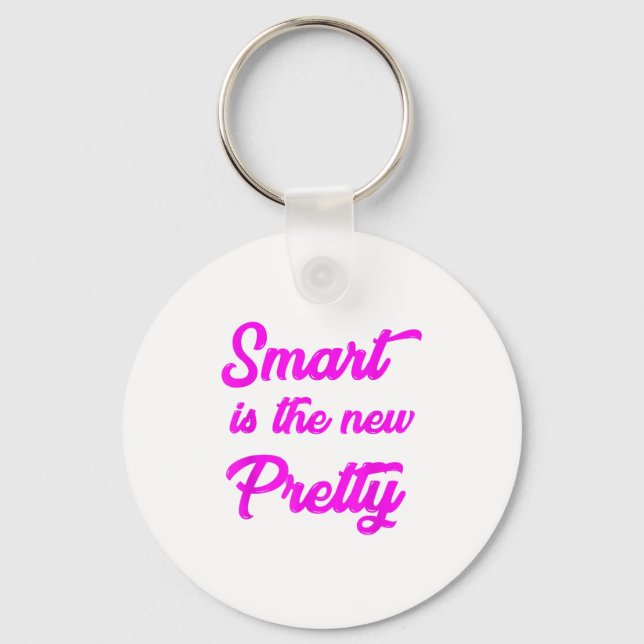 Girl Wer Shirts For Little Girls Smart Is The New  Key Ring (Front)