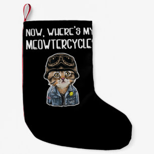 Girl Who Loves Cats Gift For Motorcycle Lovers Small Christmas Stocking