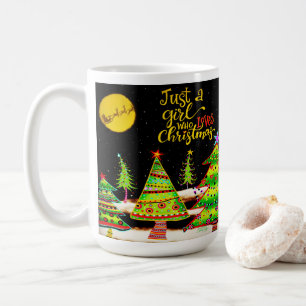 Girl Who Loves Christmas Inspirivity Coffee Mug