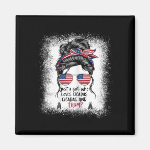 Girl Who Loves Cicadas Trump Girl 2024 Magnet