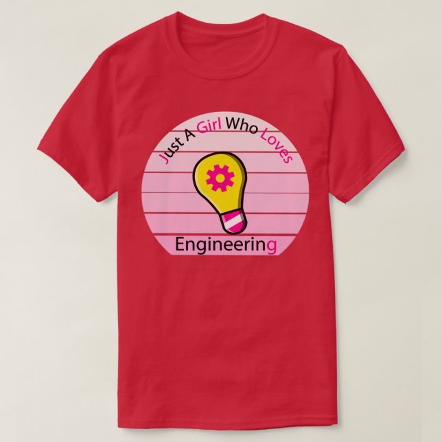 girl who loves Engineering quotEnergy quot 1 T-Shirt (Design Front)
