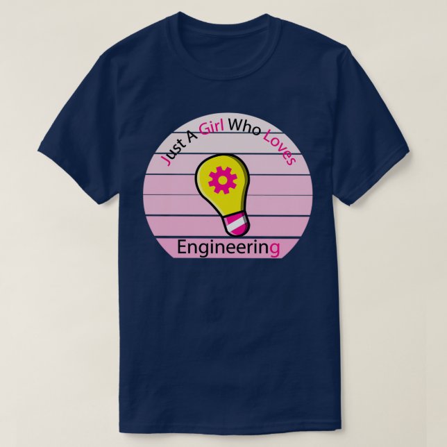 girl who loves Engineering quotEnergy quot T-Shirt (Design Front)