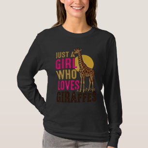 Girl Who Loves Giraffes Vintage Giraffe Shirt Desi