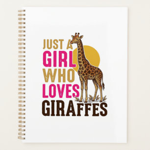 Girl Who Loves Giraffes Vintage Giraffe Shirt Desi Planner