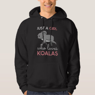Girl Who Loves Koalas Australia Bear Animal Lover Hoodie