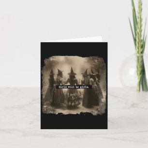 Girl Will Be Girl Witch Halloween Card