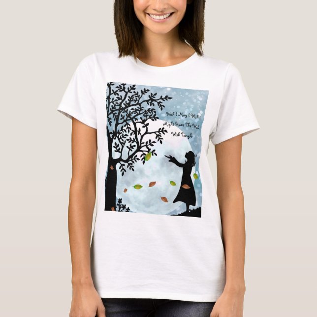 Girl Wishing On A Tree T-Shirt (Front)