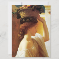 Girl With a Basket of Fruit (by Frederic Leighton)