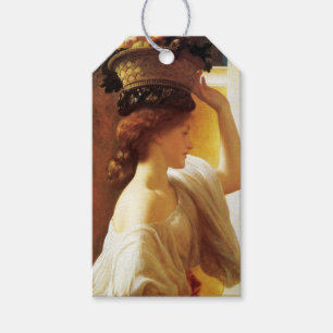 Girl With a Basket of Fruit (by Frederic Leighton) Gift Tags