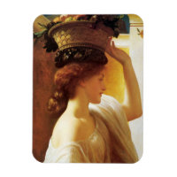 Girl With a Basket of Fruit (by Frederic Leighton)