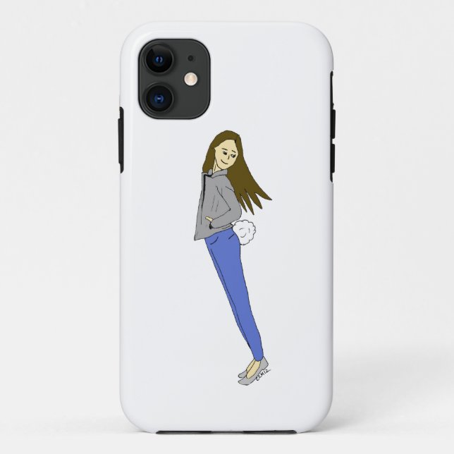 girl with a bunny tail  Case-Mate iPhone case (Back)