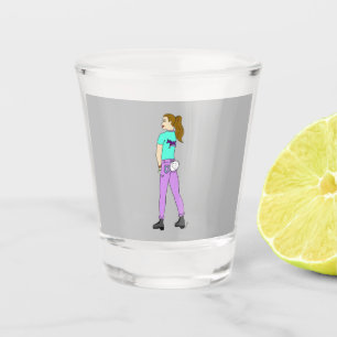 girl with a bunny tail   shot glass