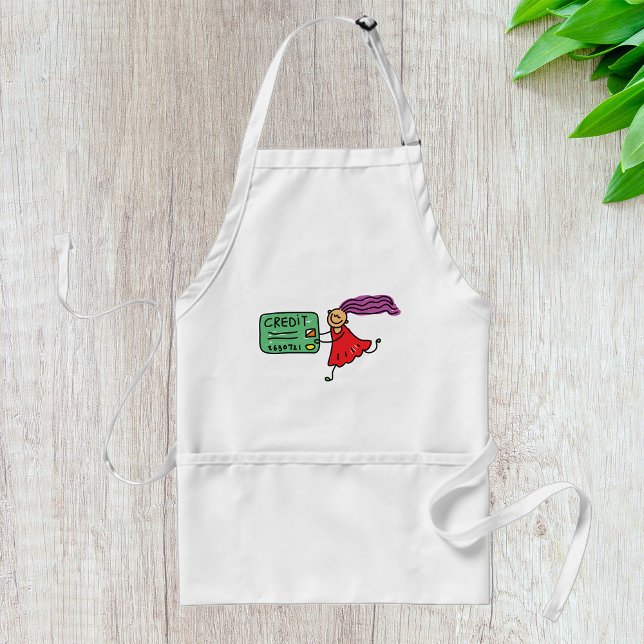 Girl With A Credit Card Standard Apron (Creator Uploaded)