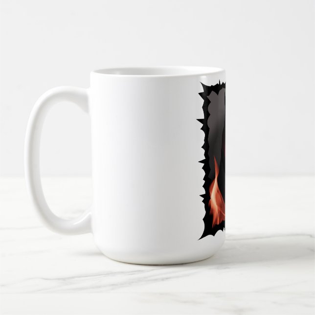 Girl with a Devilish Smile Coffee Mug (Left)