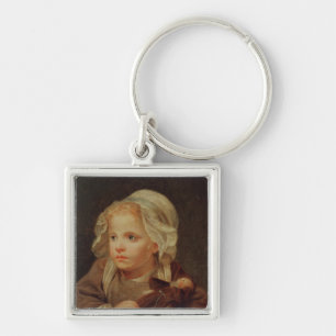 Girl with a Doll Key Ring