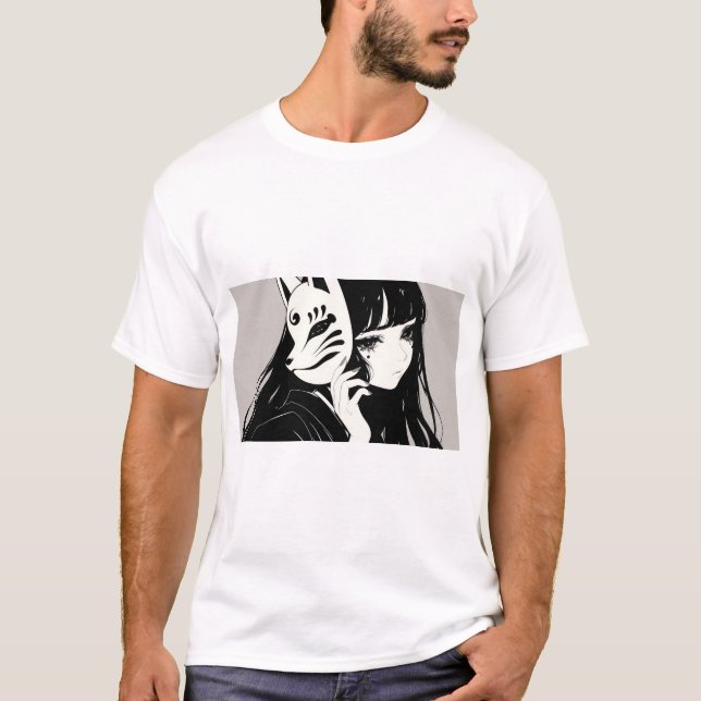 Girl With A Mask T Shirt (Front)