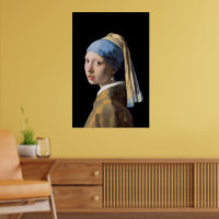 Girl with a Pearl Earring Art Poster Print