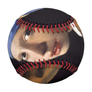 Girl With A Pearl Earring by Johannes Vermeer Baseball