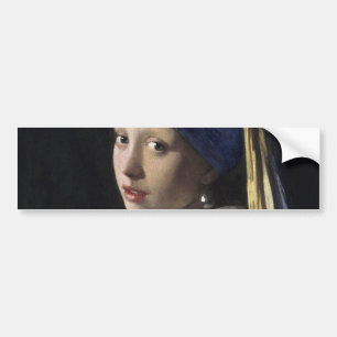 Girl with a Pearl Earring by Johannes Vermeer Bumper Sticker